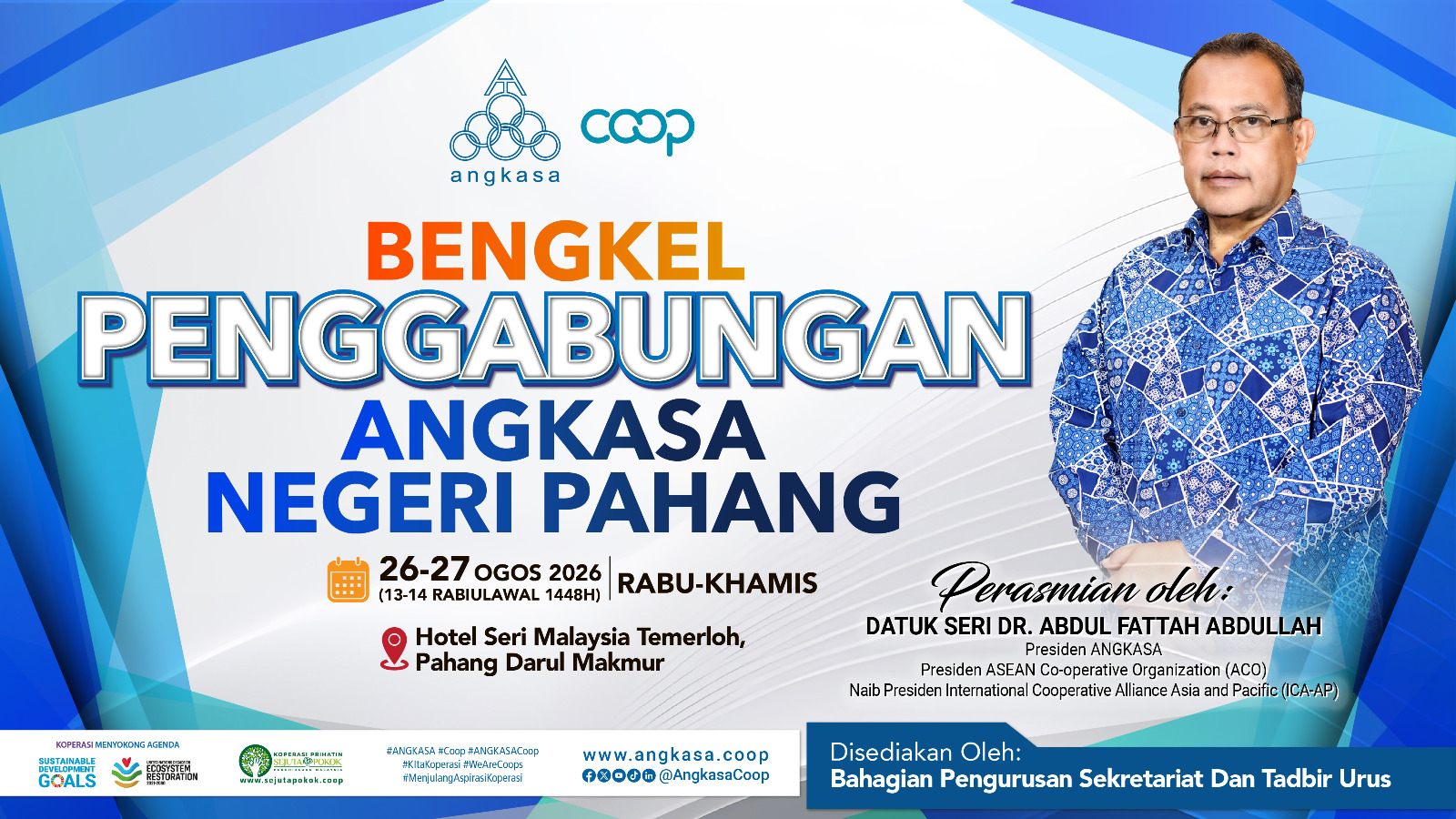 Poster: Bengkel Penggabungan ANGKASA Negeri Pahang