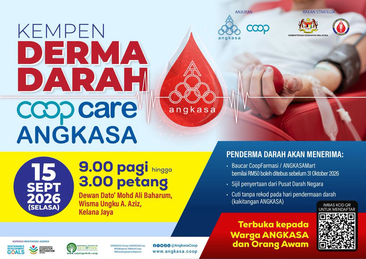 Poster: Kempen Derma Darah CoopCare ANGKASA