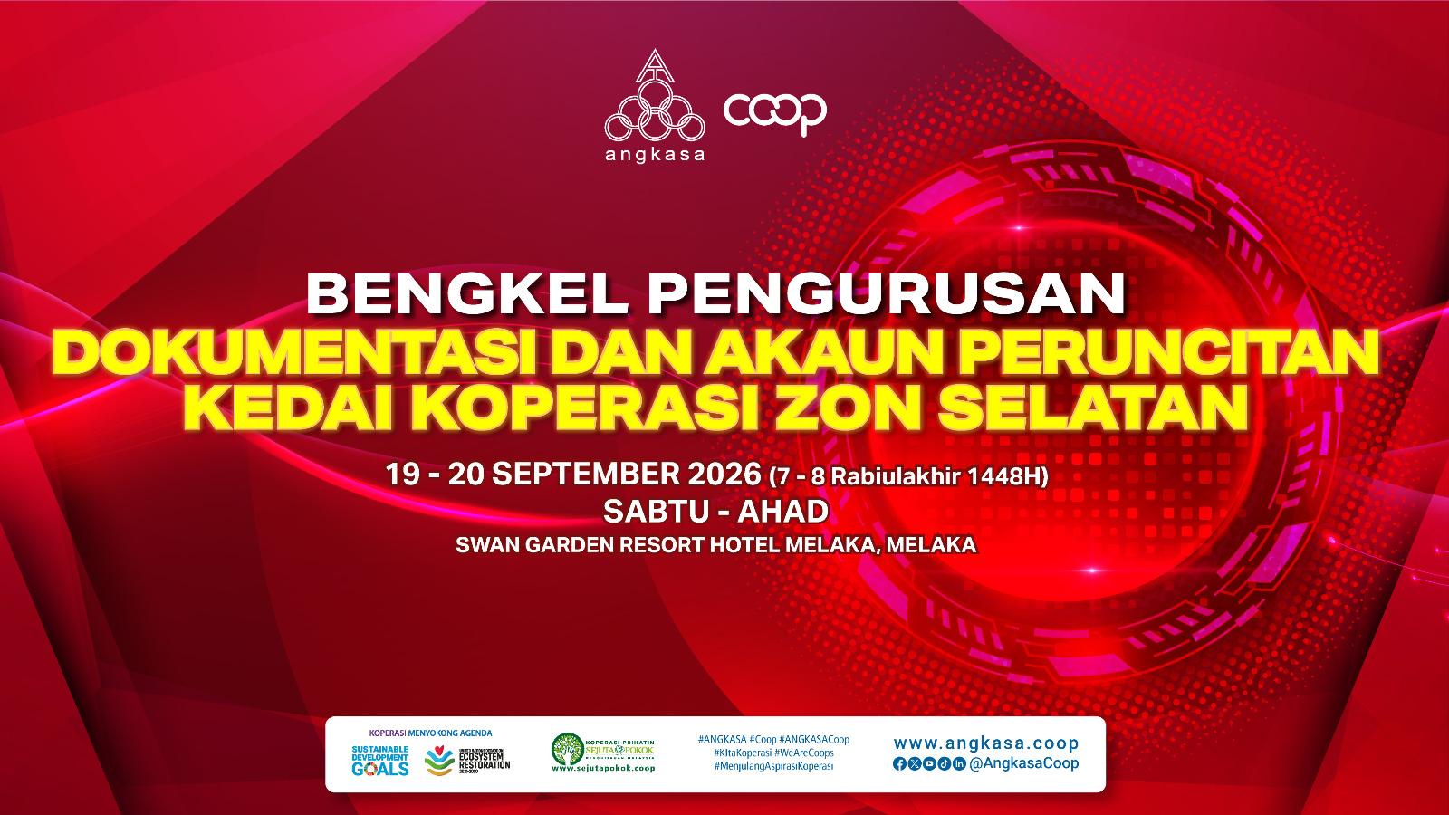 Poster: Bengkel Pengurusan Dokumentasi dan Akaun Peruncitan Kedai Koperasi Zon Selatan